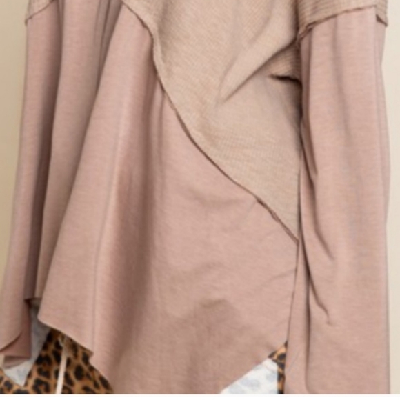 POL Mocha Long Sleeve Top - sizes Small - NEW - Picture 11 of 12